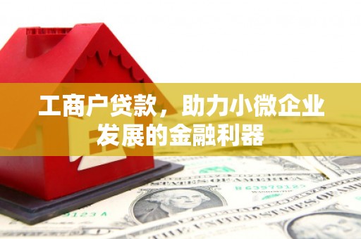 永平工商户贷款,助力小微企业发展的金融利器 永平工商户贷款,助力小微企业发展的金融利器