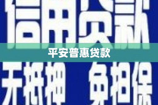 永平平安普惠贷款