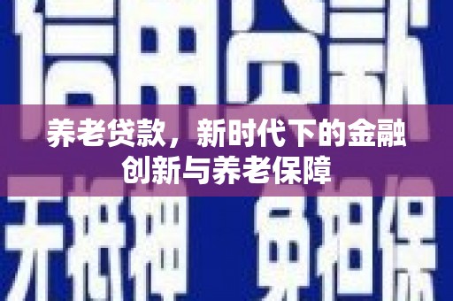 永平养老贷款，新时代下的金融创新与养老保障