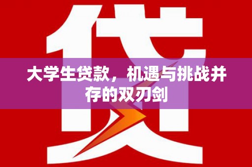 永平大学生贷款，机遇与挑战并存的双刃剑