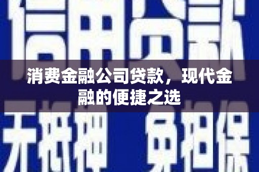 永平消费金融公司贷款，现代金融的便捷之选