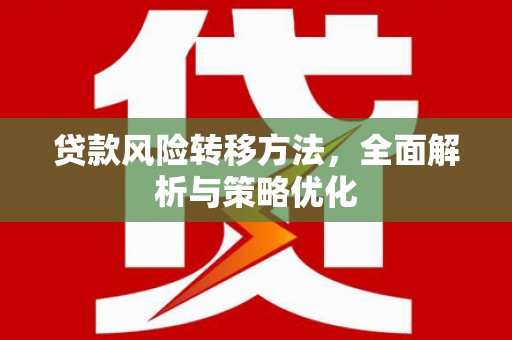 永平贷款风险转移方法，全面解析与策略优化