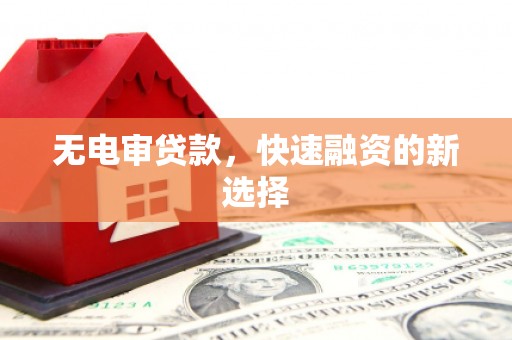 永平无电审贷款，快速融资的新选择