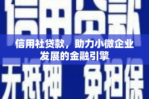 永平信用社贷款，助力小微企业发展的金融引擎
