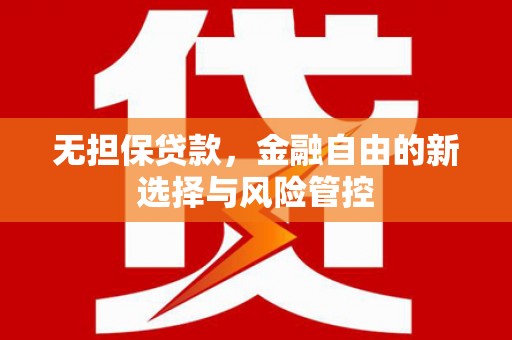 永平无担保贷款，金融自由的新选择与风险管控