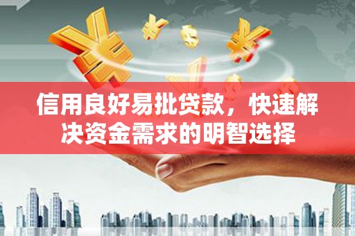 永平信用良好易批贷款，快速解决资金需求的明智选择
