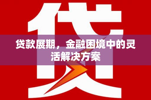 永平贷款展期，金融困境中的灵活解决方案