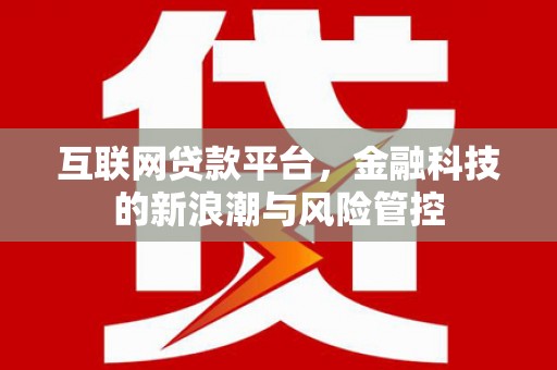 永平互联网贷款平台，金融科技的新浪潮与风险管控