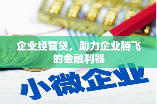 永平企业经营贷，助力企业腾飞的金融利器
