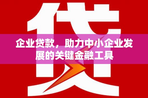 永平企业贷款，助力中小企业发展的关键金融工具