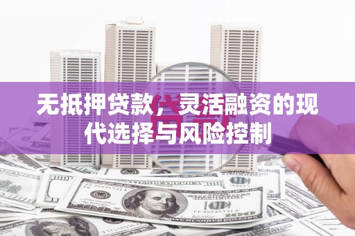 永平无抵押贷款，灵活融资的现代选择与风险控制