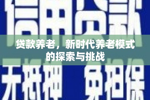 永平贷款养老，新时代养老模式的探索与挑战