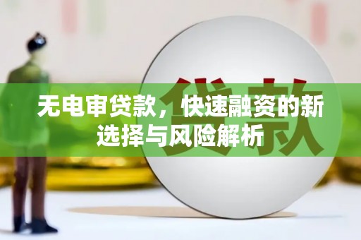 永平无电审贷款，快速融资的新选择与风险解析