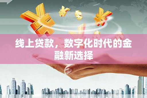 永平线上贷款，数字化时代的金融新选择