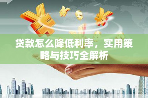 永平贷款怎么降低利率，实用策略与技巧全解析
