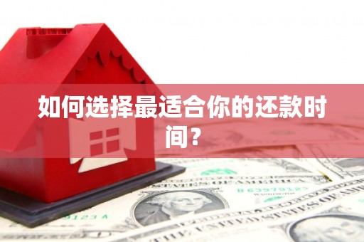 永平如何选择最适合你的还款时间？